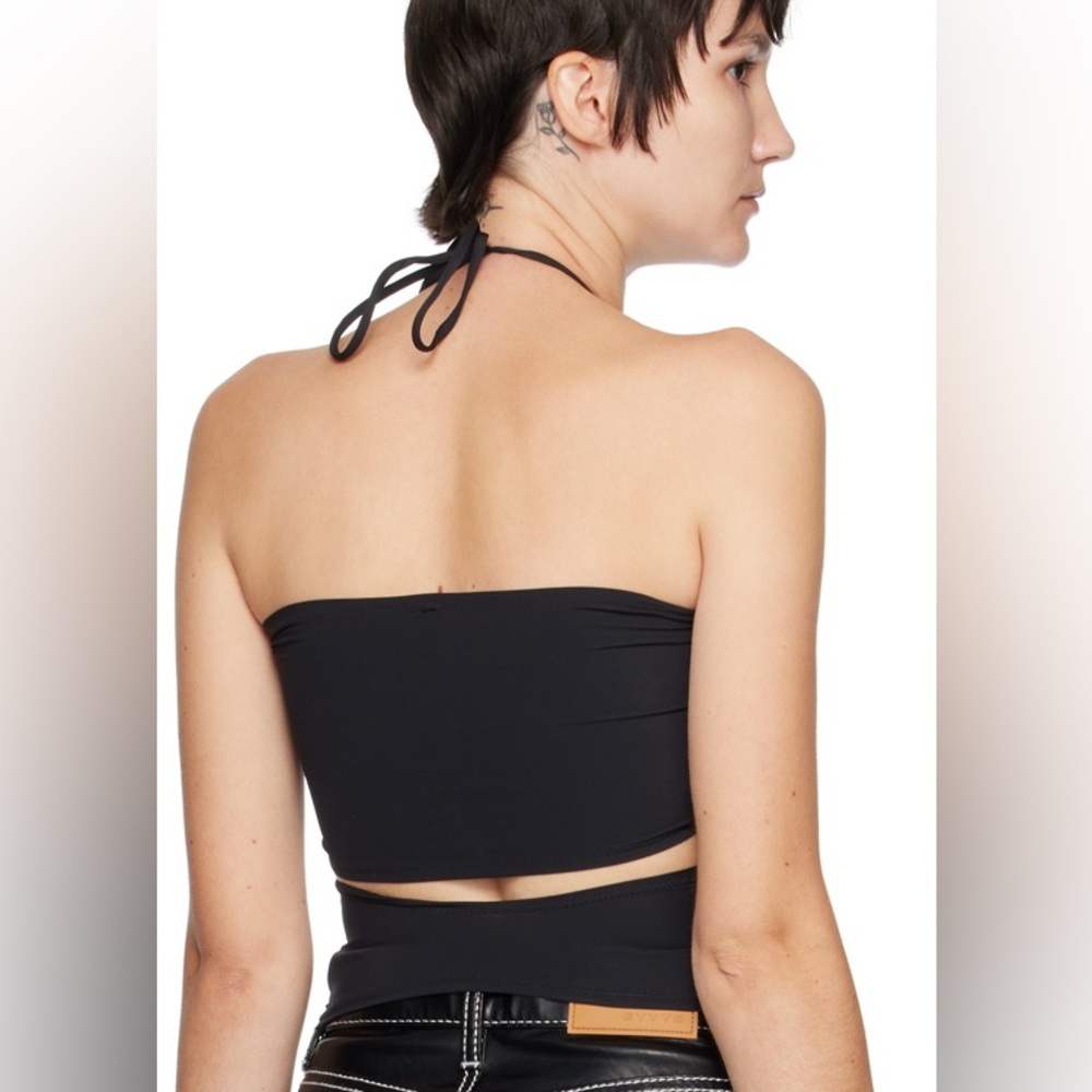 Italian Black wrap Top XL